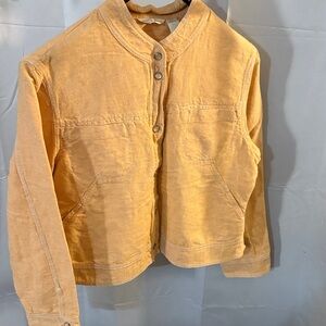 J. Jill Mustard Jean Jacket